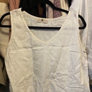 White Linen tank size small